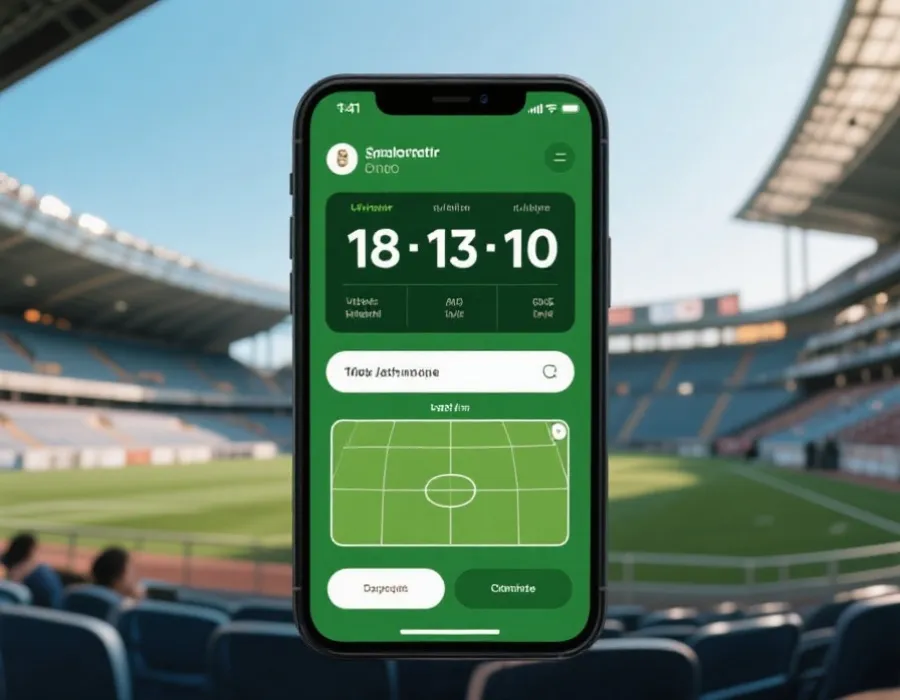 即時比分介面示意