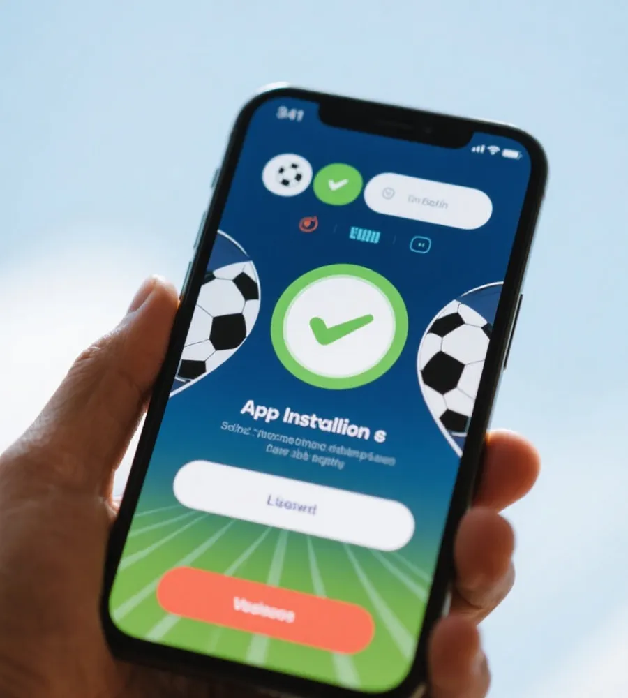 世界杯手機App安裝完成示意