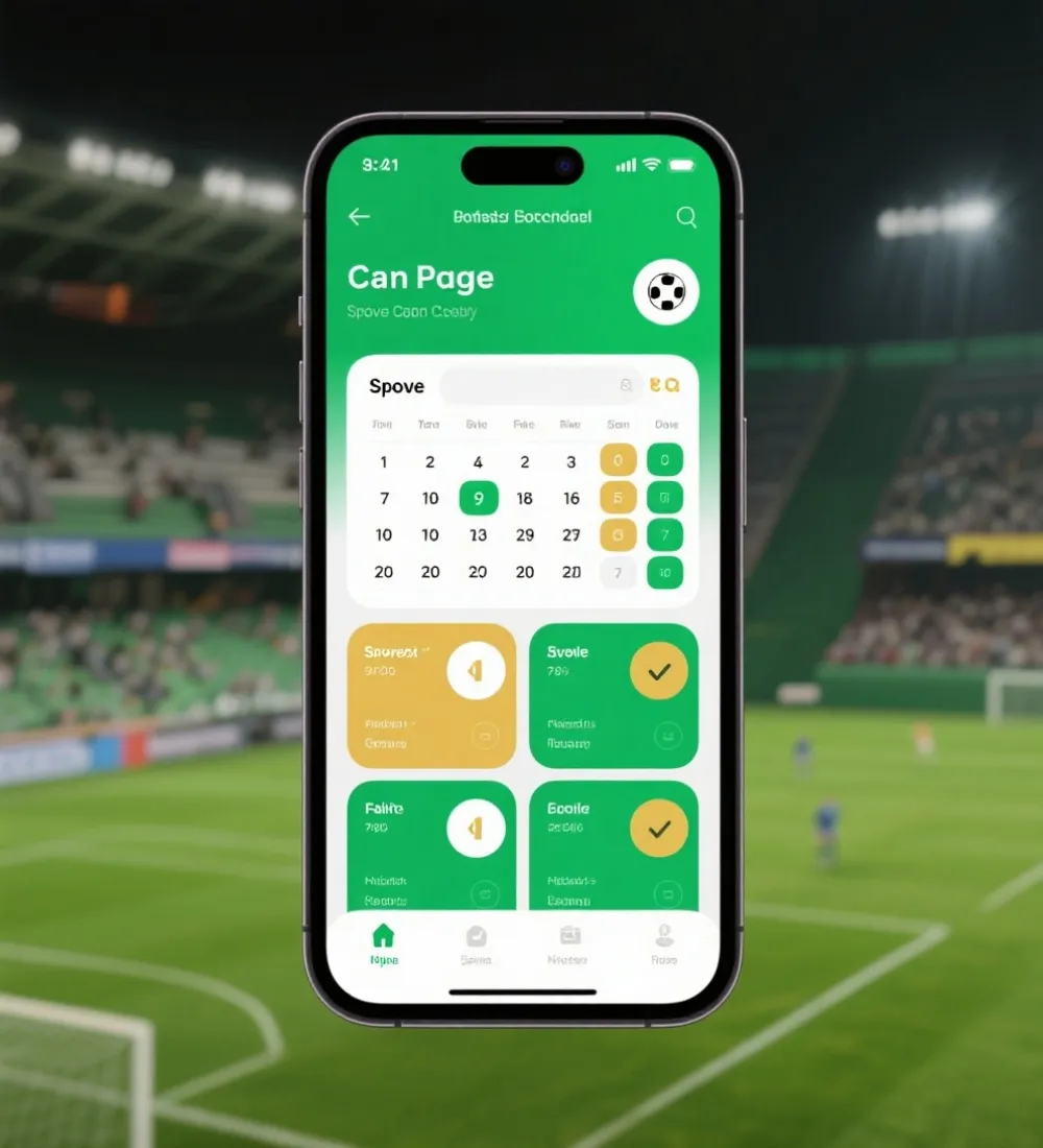 世界杯手機App功能介面示意圖